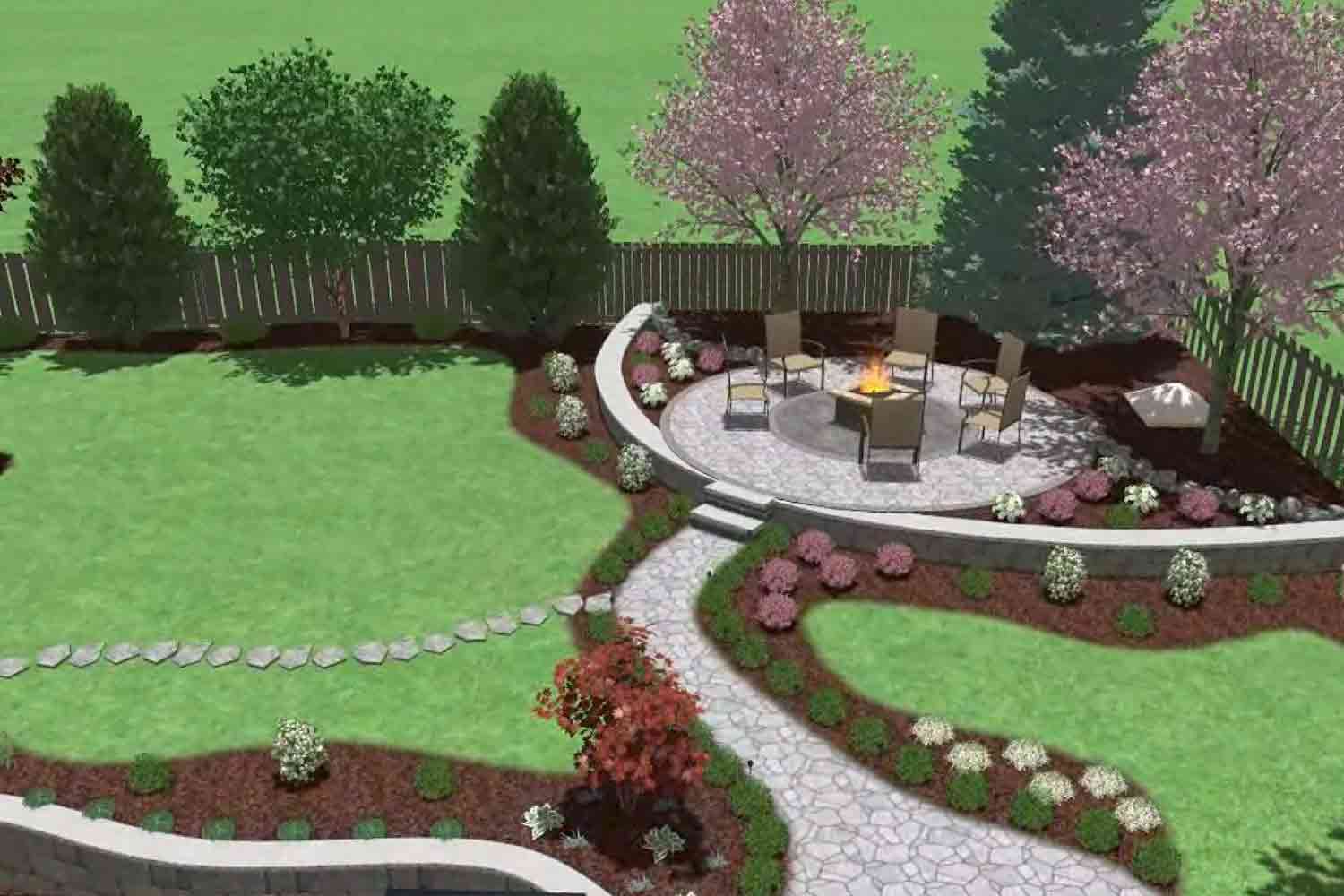 Landscape Design in Bristow project 1